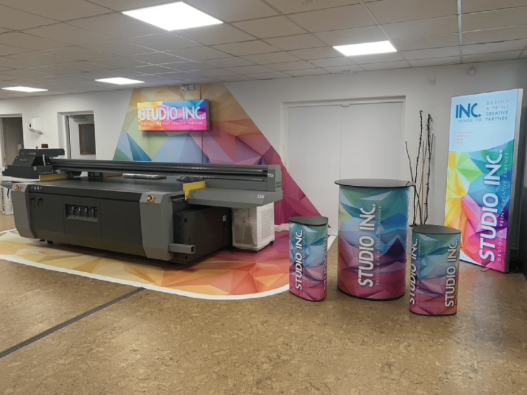 In-house wide format digital print capability, printed direct to substrate.