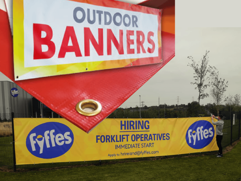 PVC exterior banner solutions.